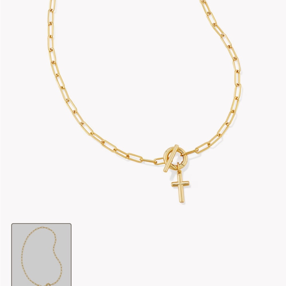 Kendra Scott Gold Cross Pendant Necklace